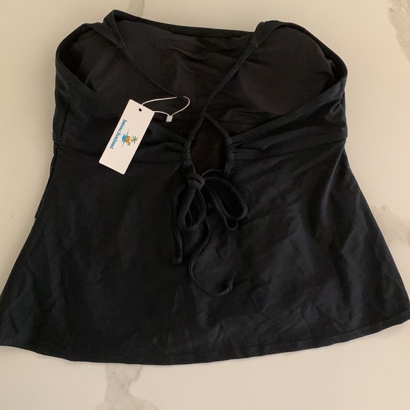 Beachsissi tankini with lace front. Black Size L. - Picture 4 of 5